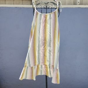 Madewell Cotton Gauze Beach Cover Up Dress Striped Size M New Without Tags